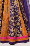 Aayushi Maniar_Menaka Floral Embroidered Kalidar Lehenga Set _at_Aza_Fashions