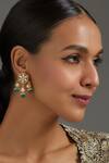 Buy_Karisa Designs_Floral Dew Drop Earrings _at_Aza_Fashions