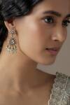 Buy_Karisa Designs_Floris Embellished Vctorian Danglers _at_Aza_Fashions