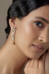 Buy_Karisa Designs_Bloom Vine Moissanite Polki Danglers _at_Aza_Fashions