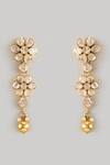 Shop_Karisa Designs_Bloom Vine Moissanite Polki Danglers _at_Aza_Fashions