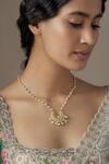 Buy_Karisa Designs_Pearl Embellished Pendant Necklace _at_Aza_Fashions