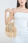 Buy_Samyukta Singhania_Gold Glass Beads Pearl And Embellished Potli Bag _Online_at_Aza_Fashions