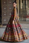 Shop_Kalista_Multi Color Chanderi Silk Print Ibadat And Embroidered Anarkali With Dupatta _Online_at_Aza_Fashions