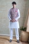 Buy Arihant Rai Sinha Pink Cotton, Silk Foil Printing Printed Bandi With Kurta And Churidar Set at Aza Fashions Buy_Arihant Rai Sinha_Pink Cotton, Silk Foil Printing Printed Bandi With Kurta And Churidar Set _at_Aza_Fashions