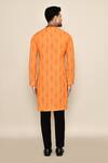 Shop_Arihant Rai Sinha_Gold Cotton Abstract Pattern Long Kurta _at_Aza_Fashions