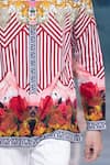 Mr. Ajay Kumar_Red 100% Luxe Cotton Printed Himalayan Landscape Shirt _Online_at_Aza_Fashions