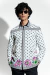 Mr. Ajay Kumar_White 100% Luxe Cotton Printed Lotus Nelumbo Shirt _Online_at_Aza_Fashions