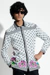 Buy_Mr. Ajay Kumar_White 100% Luxe Cotton Printed Lotus Nelumbo Shirt _Online_at_Aza_Fashions