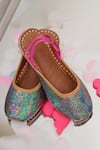 Buy_HELLO JR_Multi Color Spectra Glitter Finish Mules _at_Aza_Fashions