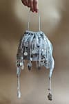 Buy_Plode_Silver Mirror Embroidered Polti Bag _at_Aza_Fashions