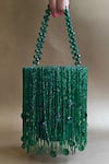 Buy_Plode_Green Cutdana Shimmy Tassel Bag _at_Aza_Fashions