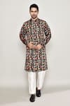 Buy_Arihant Rai Sinha_Multi Color Cotton Silk Printed Floral Vine Kurta 