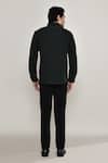 Shop_Arihant Rai Sinha_Black Cotton Metallic Tape Embellished Shirt _at_Aza_Fashions