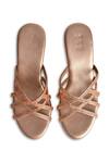 Shop_Sko_Rose Gold Crystal Petunia Studded Wedges_at_Aza_Fashions