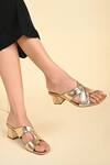 Buy_Sko_Gold Susan Criss Cross Strap Heels_at_Aza_Fashions