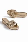 Buy_Sko_Gold Messina Metallic Platform Sandals_at_Aza_Fashions