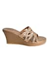 SKO_Brown Crystals Lucy Embellished Wedges _Online_at_Aza_Fashions