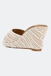 Shop_SKO_Gold Pearl Merjen Embroidered Wedges _Online_at_Aza_Fashions