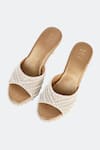 Buy_SKO_Gold Pearl Merjen Embroidered Wedges 