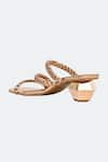 Buy_SKO_Rose Gold Plain Mia Braided Strap Heels _Online_at_Aza_Fashions