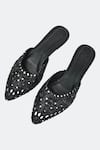 Shop_SKO_Black Cut Dana Midnight Elegance Embroidered Mule Flats _at_Aza_Fashions