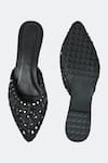 SKO_Black Cut Dana Midnight Elegance Embroidered Mule Flats _Online_at_Aza_Fashions