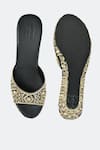 SKO_Black Mirror Mystic Kasab Embroidered Wedges _Online_at_Aza_Fashions