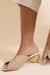 Buy_SKO_Beige Driblet Abstract Vegan Leather Mules _at_Aza_Fashions