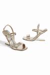 Shop_SKO_Gold Fondi Metallic Finish Heels _at_Aza_Fashions