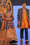 Buy_The Royaleum_Multi Color Silk Hand Embroidery Geometric Closed Floral Anarkali With Dupatta _Online_at_Aza_Fashions