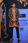 Buy_The Royaleum_Multi Color Silk Hand Embroidered Floral Tahir Jacket With Kurta Set _at_Aza_Fashions