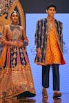 Shop_The Royaleum_Multi Color Silk Hand Embroidered Floral Tahir Jacket With Kurta Set _at_Aza_Fashions