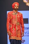 Buy_The Royaleum_Multi Color Silk Hand Embroidered Patchwork Kurta With Dhoti Pant _Online_at_Aza_Fashions