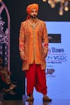 Buy_The Royaleum_Multi Color Silk Hand Embroidered Floral Zayan Jacket With Kurta Set _at_Aza_Fashions