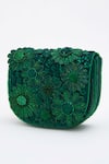 Shop_Doux Amour_Green Sequin Fiona And Cutdana Embroidered Mini Bag _Online_at_Aza_Fashions