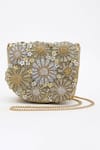 Buy_Doux Amour_Gold Sequin Fiona And Cutdana Flora Embroidered Mini Bag _Online_at_Aza_Fashions