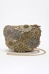 Buy_Doux Amour_Gold Sequin Fiona And Cutdana Floret Embroidered Bag _Online_at_Aza_Fashions