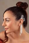 Buy_Anana_Silver Plated Zircon Jaqueline Butterfly Left Earcuff- Single Pc _at_Aza_Fashions