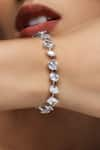 Buy_Varnika Arora_White Cz Dusk Dew Mystique Bracelet _Online_at_Aza_Fashions