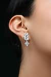 Buy_Varnika Arora_White Cz Everlasting Vows Earrings _Online_at_Aza_Fashions