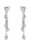 Varnika Arora_White Cz Radiance Drop Earrings _Online_at_Aza_Fashions