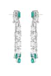 Shop_Varnika Arora_White Cz Twilight Radiant Stone Drop Earrings _Online_at_Aza_Fashions