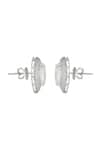 Shop_Varnika Arora_White Cz Bloom Whisper Studs _Online_at_Aza_Fashions