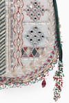 Buy_Doux Amour_Silver Zardozi Mira Fleur And Marodi Embroidered Potli Bag _Online_at_Aza_Fashions