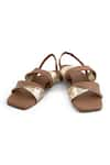 Buy_Sole Fry_Brown Sea Foam Sandals _at_Aza_Fashions