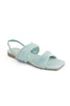 Shop_Sole Fry_Blue Sea Foam Back Strap Sandals _at_Aza_Fashions