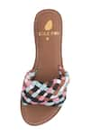 Shop_Sole Fry_Multi Color Venezia Basket Weave Pattern Flats _Online_at_Aza_Fashions