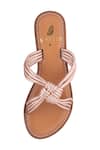 Shop_Sole Fry_Rose Gold Jenny Knotted Metallic Straps _Online_at_Aza_Fashions