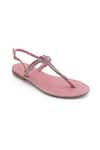 Shop_Sole Fry_Pink Embellished Blake Leather Studded Flats _at_Aza_Fashions